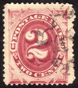 1891, US 2c, Postage Due, Used, Jumbo, Sc J23