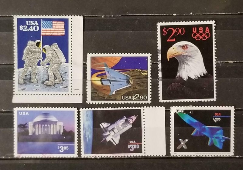 US Priority Express Mail Stamp Lot Used G8002