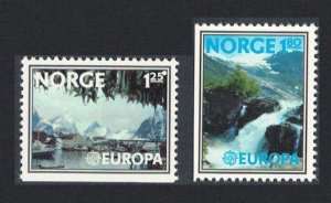 Norway Europa Landscapes 2v 1977 MNH SG#795-796