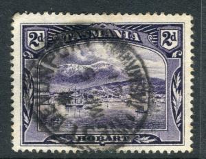AUSTRALIA TASMANIA; 1890s classic Hobart view, used 2d. + fine Hobart Postmark
