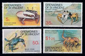 [65994] Grenadines of St. Vincent 1977 Marine Life Crabs Lobster  MLH