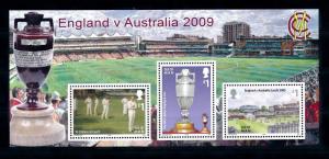 [58034] Isle of Man 2009 Sport Cricket The Ashes Sheet MNH