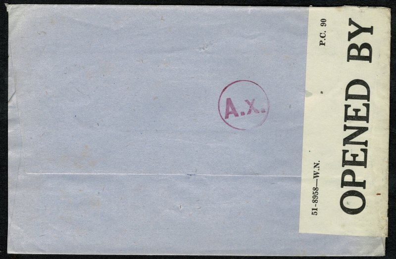 G.B.KG VI 1943 RED CROSS MESS SCHEME COVER WITH PAIR of SG 489 IN FAIR CONDITION