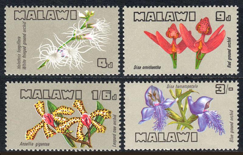 Malawi 114-117, MNH. Malawi Orchids, 1969