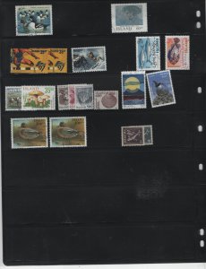 ICELAND, 49 MOSTLY USED STAMPS