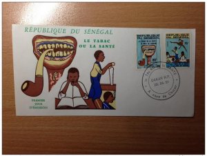 Senegal FDC 1st Day 1981 Tobacco or Health Tobacco Tabak-