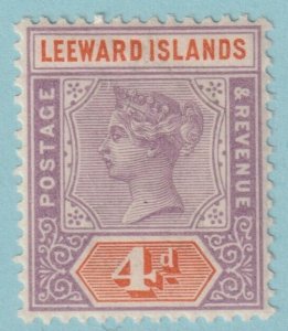 LEEWARD ISLANDS 4 MINT HINGED OG* NO FAULTS VERY FINE! - XIZ