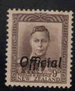 New Zealand Scott o97 MH* Official , Hinge Thin, nicely centered stamp