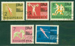 ALBANIA 686-90 USED BIN $10.00