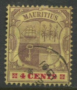 STAMP STATION PERTH Mauritius #98 Coat of Arms Used Wmk 2 - 1895-1904