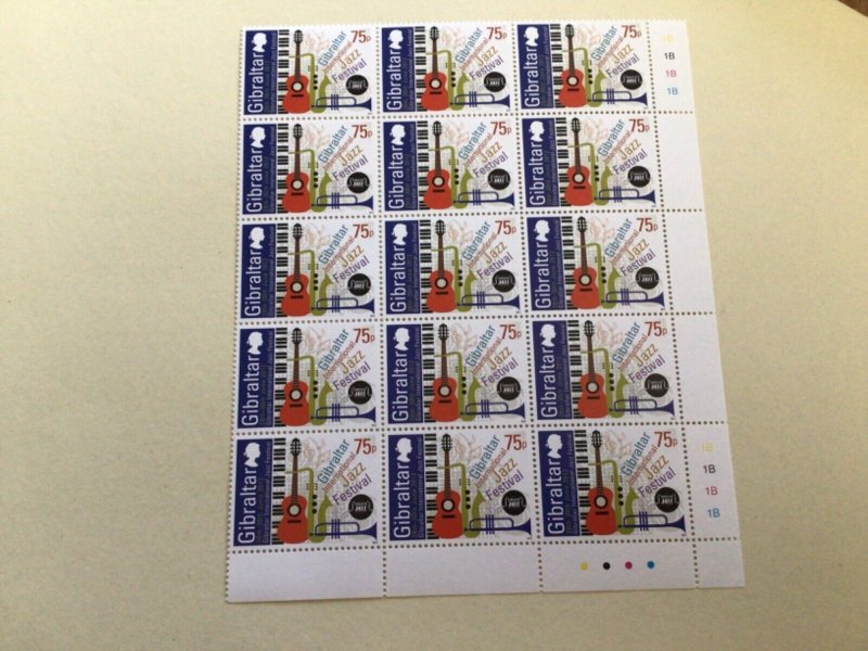 Gibraltar 2012 International Jazz Festival mint never hinged  stamps  A14073