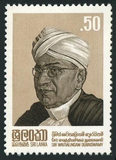 Sri Lanka 646,MNH.Michel 592. Sir Waitialingam Duraiswamy,1982.