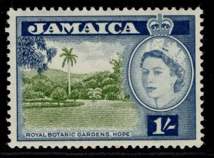 DOMINICA QEII SG168, 8c green, sepia & black, LH MINT.