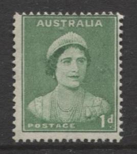 Australia - Scott 167 (l) -Queen Elizabeth -1937- MNH - Single 1d stamp