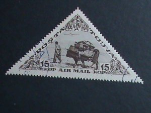 ​TANNU TUVA-1936-SC# C12-AIRMAIL- TUVAN LEADING LADEN YAK- USED -VERY FINE-