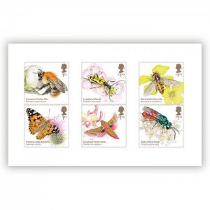 2020 Great Britain Pollinators Brilliant Bugs (6) (Scott 4030-35) MNH