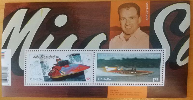 scott 2486 souvenir sheet of bob hayward