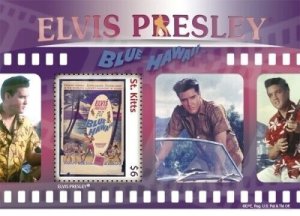 Saint Kitts 2010 - Elvis Presley Music - Souvenir Stamp Sheet - Scott #773 - MNH