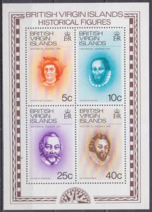 1974 British Virgin Islands 270-73/B3 Personalities