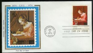 UNITED STATES FDC 10¢ UPU Centenary 1974 Colorano