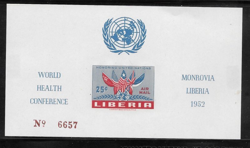 Liberia #C70A MH Imperf Souvenir Sheet (12860)