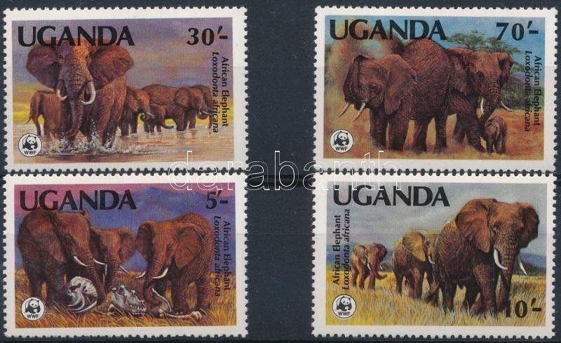 Uganda stamp WWF: African Elephant (I) set MNH 1983 Mi 361-364 A WS228649