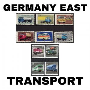 Thematic Stamps - Germany East - Transport - Choose from dropdown menu