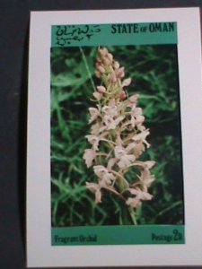 OMAN-LOVELY BEAUTIFUL FRAGRANT ORCHIDS  IMPERF MNH S/S  WE SHIP TO WORLD WIDE