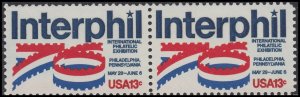 US 1632 Interphil 76 13c horz pair MNH 1976