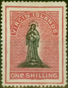 Virgin Islands 1868 1s Black & Rose-Carmine SG21 Fine Unused (3)