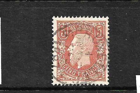 BELGIUM  1875-79   5f   KING LEOPOLD I   FU       SG 57a  Sc 39a