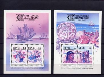 Nevis 1986 Columbus 500th.Anniversary 3 Deluxe S/S MNH.VF