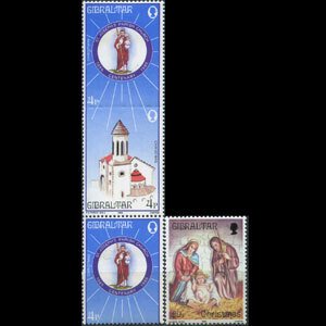 GIBRALTAR 1985 - Scott# 481-2 Christmas Set of 4 NH