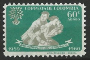 Colombia # C371 World Refugee Year  (1)  Mint NH