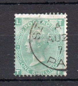 1/- PLATE 7 CDS USED ABROAD IN ST THOMAS