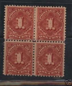 USA #J31 VF Mint Block