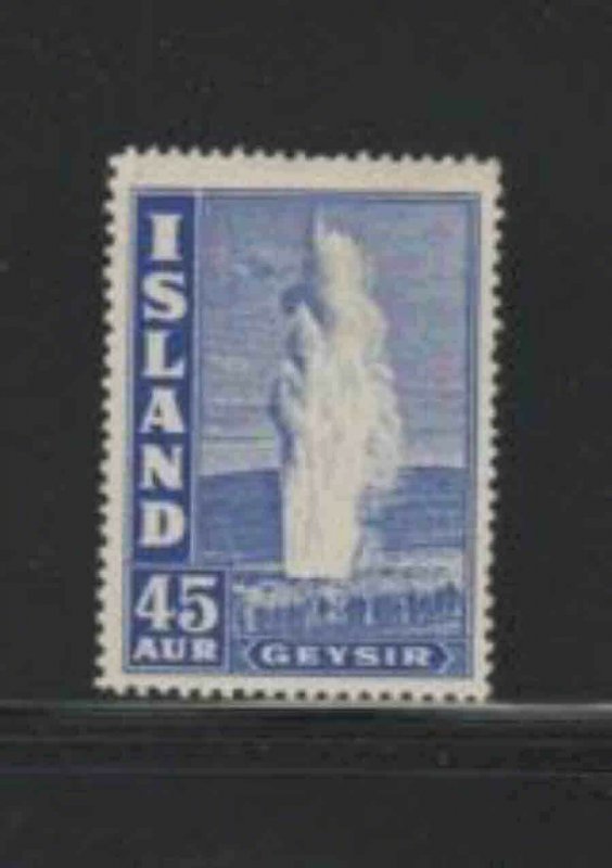 ICELAND #207 1940 45a GEYSER MINT VF LH O.G