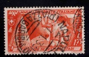 Italy Scott 302 Used 1932 Fascist Government Flag stamp