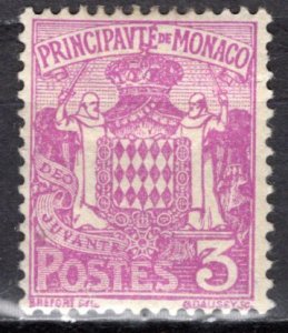 Monaco 1933: Sc. # 62; MH Single Stamp