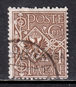 Italy (Offices in Crete) - Scott #3 - Used - Pulled perfs at top - SCV $4.50