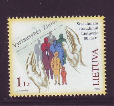 Lithuania Sc809 2006 Social Insurance stamp mint NH