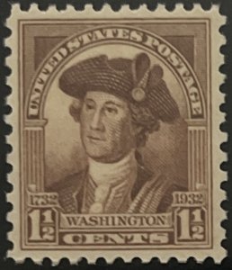 Scott #706 1932 1½¢ Washington Bicentennial MNH OG XF