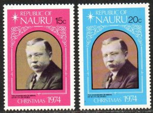 Nauru Sc #118-119 MNH