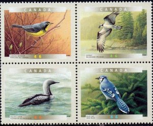 Canada 2000 -  Birds   -  MNH block  # 1842a