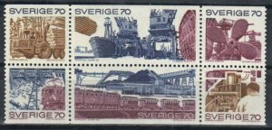 Sweden Stamp 861-866  - Swedish trade and industry