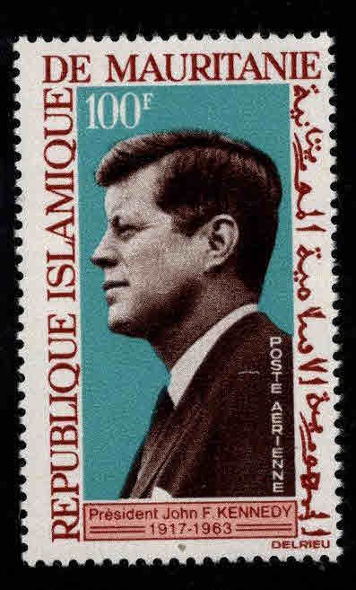 Mauritania Scott C40 MH* JFK Airmail stamp