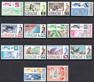 GIBRALTAR 147-60 MNH SCV $82.55 BIN $41.25 PLACES, FLOWERS, ANIMALS (2)