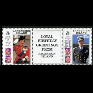 ASCENSION 1991 - Scott# 505-6 QEII Birthday Set of 2 NH