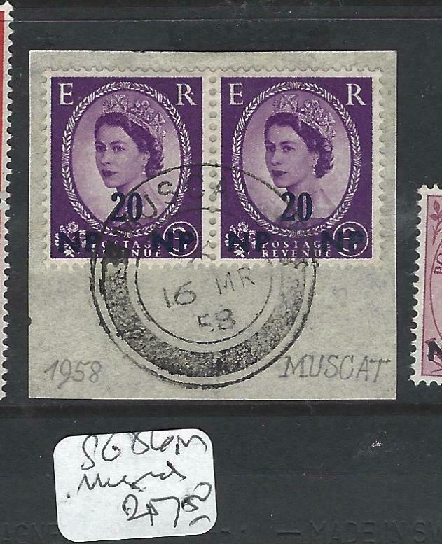 BRITISH P.O. MIDDLE EAST (P0603B) QEII  CANCEL MUSCAT   SG 86  PR       VFU