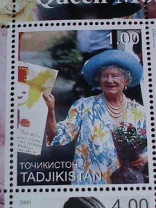 Tajikistan Stamp:2000- Queen Mother's 100th Birthday  MNH Stamp sheet-